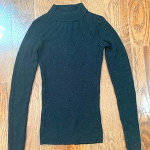 Mockneck Slim Black Sweater